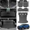 Floor Mats & Cargo Liners & Backrest Mat for 2025 2026 Chevy Equinox (Only Gas) & GMC Terrain 2025 2026, Door Sill Guards, All Weather TPE Car Floor Mats, Trunk Liner for Chevrolet Equinox Accessories