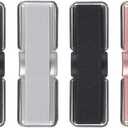 Phone Strap, CISID 4 Pcs Phone Finger Holder Back of Phone Grip with Stand Suitable for iPhone Samsung and Most Smartphones(Black Black Silver Rose Gold 4PCS)