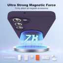 SKYLMW for Samsung Galaxy S23 Case with Magnetic Invisible Stand [Compatible with Mag-Safe] Military Drop Tested [Full Camera Protection] Silicone S23 Cases for Men Women, Purple