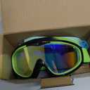 Vvinca Kids Goggles with Comfort Fabric Strap, Kids Swim Goggles Wide View Anti-Fog/UV No Leaking Swimming Goggles for 3-14 (Green)