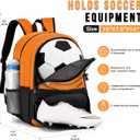 Hsmihair Youth Soccer Bag-Soccer Backpack&Backpack for Football Basketball,with Ball Compartment Separate Cleat Package