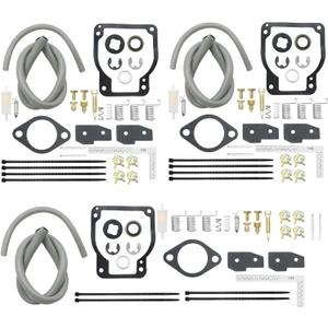 3 Pack 18-7750-1 Carburetor Rebuild Kit, Replacement for Mercury Mariner Outboard Motor, Replaces 1395-8236351 1395-8236352 1395-8236353 1395-8236354