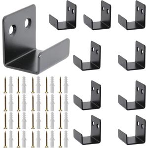 J Hooks for Hanging Mirror Clips/Brackets/Holders for Wall Mounting Frameless Mirror Mounting Hardware (10)