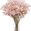 N&T NIETING10 PCS Babys Breath Artificial Flowers Fake Babys Breath Flowers Artificial Bulk Dusty Pink Gypsophila Bouquets Real Touch Faux Flowers for Wedding Floral Arrangement Party Home Decoration