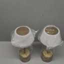 ZenithLight Rechargeable Cordless LED Desk Lamp 5000mAh Battery, Waterproof, 3Color Touch Dimming Portable Table Light for Restaurant, Outdoor, Camping, (2P Titanium)