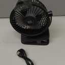 Minthouz Clip on Fan - 720 Rotation Portable Small Fan with LCD Digital Display, 8000mAh Low Noise Desk Fan for Outdoor Camping/Stroller/Home/Office