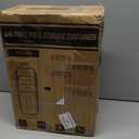 PRAKI Airtight Food Storage Containers Set with Lids - 24 PCS, BPA Free Kitchen and Pantry Organization, Plastic Leak-proof Canisters for Cereal Flour & Sugar - Labels & Marker(Grey)