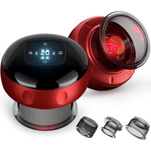 X2 Pack Cupping Set, Smart Cupping Therapy Massager, 7 in 1 Red Light Cupping Therapy Set with 2 Modes for Targeted Pain Relief, Muscle Soreness,Tighter Skin,Cupping Kit with 12 Levels Suction and Heat