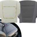 Driver Bottom Cloth Gray and Foam Cushion Replacement Seat Cover Fit for Ford F250 F350 F450 F550 XLT 2017 2018 2019 2020 2021