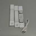 EZVALO 3 Pack 8 Motion Sensor Light Indoor, Wireless Under Cabinet Lighting, 30 LED Rechargeable Closet Lights, Dimmable, 3 Color Temperatures, Counter Lights for Wardrobe, Pantry, Bedroom, Kitchen (White)