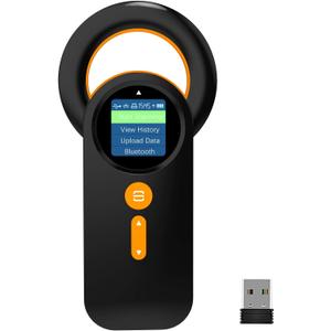 Symcode Animal Microchip Scanner with 1.44IN TFT Display, Bluetooth Wireless Pet Chip Scanner RFID Reader ISO11784/85/FDX-B/EMID 240 Records Data Storage Upload to PC (New for 2024)