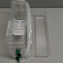 STORi SimpleSort 6-Piece Stackable Clear Drawer Organizer Set | 12" x 3" x 2" Rectangle Trays | Narrow Makeup Vanity Storage Bins and Office Desk Drawer Dividers | Made in USA