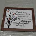 Gerrii Sympathy Gifts Red Cardinal Memorial Bereavement LED Memorial Gifts for Loss of Love One Wooden Shadow Box 10'' x 8'' in Poem and LED Light for Funeral Bereavement(Simple Style)