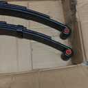 Single Trailer Leaf Spring 4 Leaf Double Eye 1750 lbs Cap for 3500 lbs Axle Suspension & U-Bolt kit, 25-1/4" Length fits for SW4B - Set 2