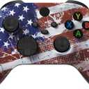 eXtremeRate Custom Shell for Xbox Series X & S Controller - Revitalize Your Controller - Impression US Flag Replacement Cover Front Housing Cover for Xbox Core Controller