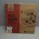 Chef Pomodoro Pizza Steel for Oven 16 Inch 1/4 Inch Thick, Baking Steel for Oven, Grill, Sourdough Bread, Baking Stone for Oven With Lifting H oles 16" X 16" (40.6 x 40.6 cm)