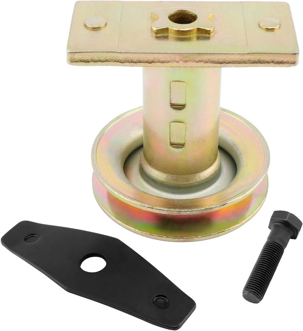 687-02528 Lawn Mower Blade Adapter with Pulley, Compatible with MTD Gold Pro Yard-Man Troy-Bilt TB230 240 260 TB280ES Tractor, 25mm Drive Pulley Adapter +Bolt +Blade Washer