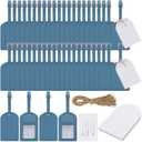 Amylove 48 Sets Leather Luggage Tags Bulk Wedding Favors Luggage Tags for Guests Bridal Gifts Wedding Bridal Shower Gift PU Leather with Name ID Card Tag for Guests