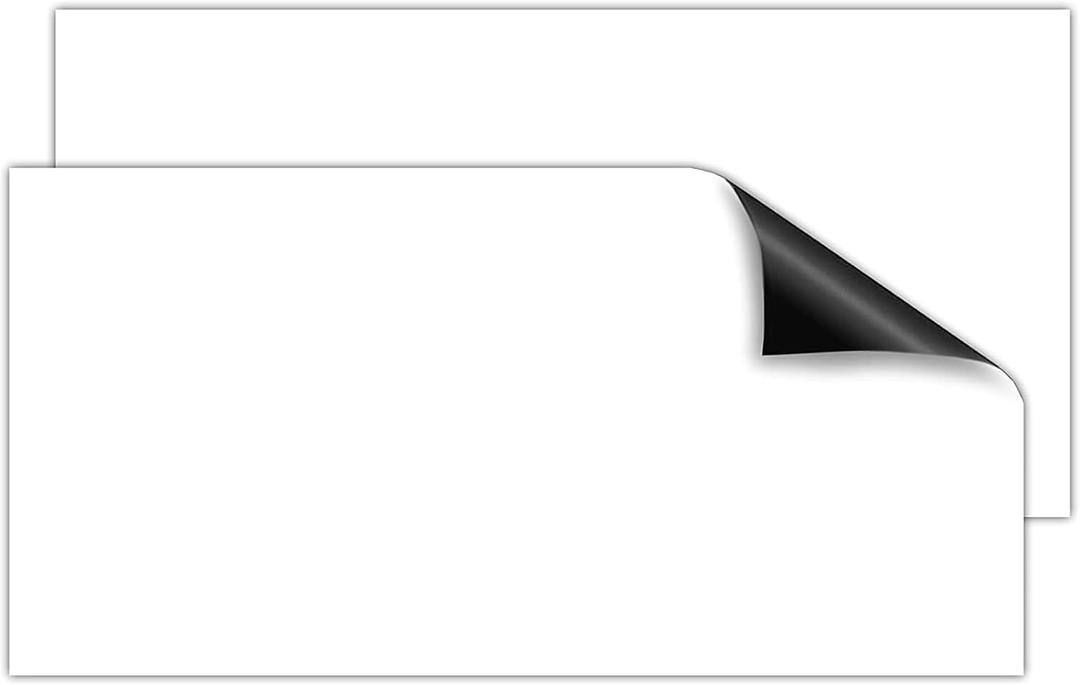 Bright Creations Magnetic Signs, White Magnet Sheets (11.75 x 23.75 in, 2 Pack)