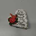 4 Inch Red Cardinal Memorial Gift - Resin Keepsake Ornament - Bereavement Sympathy Decor for Loss of Mom, Husband in Heaven - Cross-Shaped Remembrance Decoration