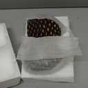 Eldnacele Pine Cone Flameless Candles Battery Operated with 6 Hour Timer Unscented Real Wax Flat Wick Flickering Pinecone LED Candles Christmas Home Holiday Decoration(2 Pack Brown)