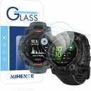 Screen Protector | Compatible for Garmin Instinct 3 45mm AMOLED/Solar Smartwatch | 9H Tempered Glass (3 PCS)