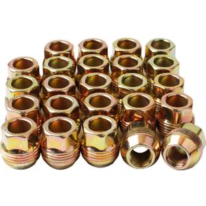 Set of 24, M14x1.5 OEM Factory Wheel Lug Nuts Replacement for Sliverado Sierra 1500 Yukon Avalanche Suburban Express 1500 C1500 K1500 Escalade Traverse Yukon 14mmx1.5 Studs with 6 Lug or 5 Lug Wheel