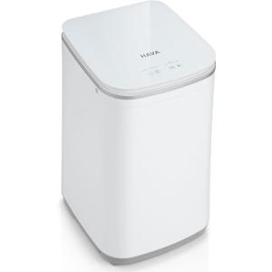 Portable Washing Machine 0.8 Cu. Ft. Capacity Mini Washer & Spin Dryer | 104 °F & 140 °F Hot Wash Options, Upward Drainage, 8 Automatic Wash Programs, Space Saving for Apartments, Dorms and RVs