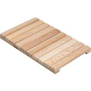 bingaai Cedar Wood Shower Mat, Cedar Wooden Bath Mats, Small Wood Bath Mat 20 x 13 in, Shower Stall Mat Non-Slip for Bathroom Bathtub Spa Sauna Garden Home, Wooden Floor Mat for Indoor and Outdoor