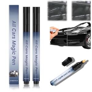 Qifflilk Car Scratch Remover, All Cars Magic Pen, Scratch Remover for Vehicles, Lightweight and Fast,Long-Lasting,Effective Performance, Black Car Paint Scratch Repair 2pcs