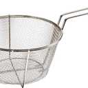 Winco 9 1/2" Round Wire Fry Basket, 6 Mesh