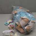 JIZHI Lifelike Reborn Baby Dolls - 18 Inch Realistic-Newborn Baby Dolls Blond Girl Handmade Real Life Toddler Dolls with Clothes for Kids Age 3+