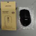 TECKNET Wireless Mouse, 2.4G Ergonomic Optical Mouse, Computer Mouse for Laptop, PC, Computer, Chromebook, Notebook, 6 Buttons, 24 Months Battery Life, 2600 DPI, 5 Adjustment Levels - Black