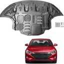 Engine Splash Shield Fit for Hyundai Elantra 2017 2018 2019 2020 Lower Engine Case Guard Under Engine Cover Fit for Elantra 2017-2020 Front Engine Guard Mud Flaps w/Screw Hardware