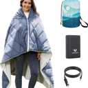 Heated Blanket Battery Operated,12V Heated Shawl Throw Blanket,Cordless heating pad with 15000 battery,Wearable Heated Blanket,Sherpa Lining,3 Heating Set for Car,Camping,Backpacking,Hiking,Travel