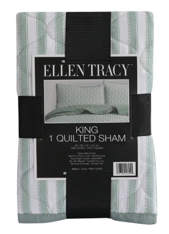 Standard 1 Quilted Sham 20x36 100%Polyester