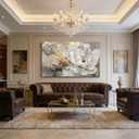 ONEOLTN 3D Texture Platinum Peony Picture Print Canvas Wall Art Living Room Office Bedroom Wall Decor Modern White Gold Floral Wall Art Prints Landscape Artwork Ready to Hang 24x48 inches