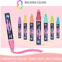 IJIANG Window Liquid Chalk Markers Washable - Pastel 8 Colors - 10mm Jumbo Chalk Marker Pens Erasable for Christmas Gifts, Cars Decorations, Glass, Blackboard, Bistro, Chalkboard, Wedding Signs