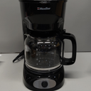 Mueller 12-Cup Drip Coffee Maker - Borosilicate Carafe, Auto-Off, Reusable Filter, Anti-Drip, Keep-Warm Function, Clear Water Level Window Coffee Machine, Kitchen Essentials & Accessories (Black)