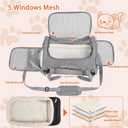 Pet Carrier Bag Airline Approved Up for Cats and Dogs Up to 20LBs, Soft Cat Carrier Dog Carrier Travel Kitten Carrier with Mat, Nail Clipper, Brush, Foldable Bowl Cat Accessories | 

	17.71"L x 10"W x 11"H