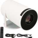 Vikye 5G WiFi6 MiniProjector with 1080P Resolution, Auto Focus, and WiFi6 Technology for PC (US Plug)