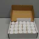 Homemory 48-Pack Novelty Flickering Flameless Tea Lights Candles, 200+Hours Battery-Operated LED Fake Candles for Wedding Table Centerpieces,Proposal,Anniversary, White Base, 1.5''xH1.3 (Bright Amber Glow, White Base)