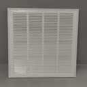 Return Air Filter Grille 20x20,Air Return Vent Cover Grill for 20"W x 20"H Duct Opening,Steel HVAC Vent Covers for Wall and Ceiling,Holds 1" Thick AC Filter, For 20''w20''h-duct Opening