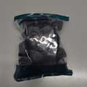 Small Square Silicone Chair Leg Floor Protectors with Wrapped Felt, Black Furniture Leg Caps, Anti Scratch Anti-Noise, 24 Pcs (Fit: 0.5" - 0.75").