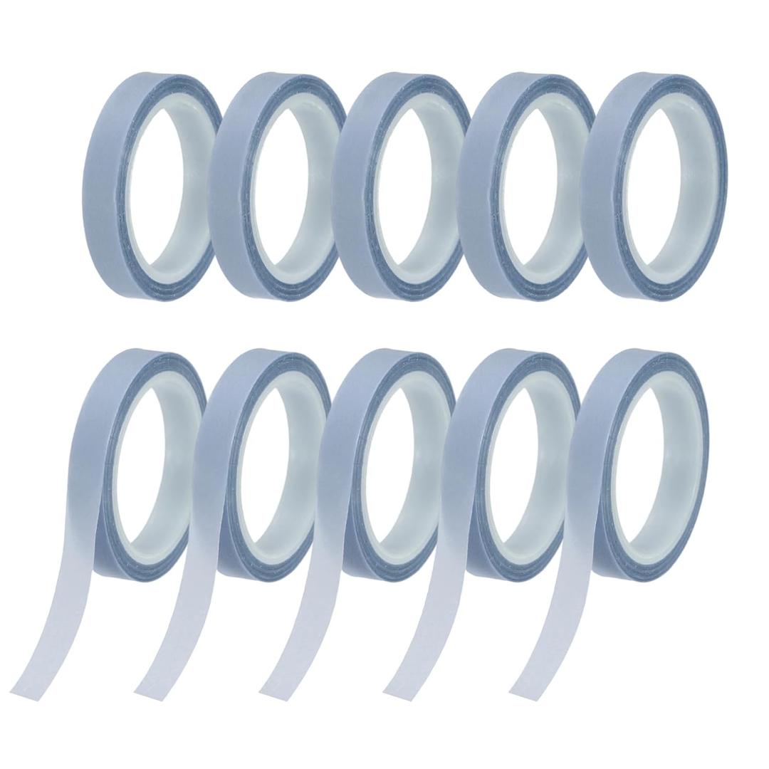 PATIKIL 10Rolls Highlighter Tapes, 0.24Inch x 16.40ft Transparent Marking Sticker Removable Clear Color Tapes Office Class Supplies for Teacher Book Reading Home Morandi Purple