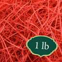 Arcadia Garden Products 1 lbs - Red Straight Shredded Color Paper Filler Box Stuffing for Gift Wrapping & Crafts, Basket Filling, Confetti, Packaging & Shipping - RPS01RD