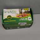 Simply Bio 30-33 Gallon Compostable Trash Bags Liners Flat-Top, Heavy Duty Extra Thick 1.57 Mil, 124.92 Liter, 30 Bags, Lawn, Yard, and Restaurant Use, ASTM D6400, US BPI, OK Compost Home Certified