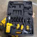 DEWALT 20V MAX Cordless Plumbing Pipe Press Tool Kit with Crimping Heads, Pro Press Tool For Copper Pipe and Stainless Steel Pipes, -1 , 2 Batteries and Charger Included (DCE200M2K)