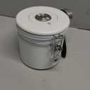 ShanSon Coffee Canister Airtight Coffee Container Stainless Steel Coffee Bean Storage Container with Scoop Coffee Canister for Beans Grounds Sugar Flour Tea Cereal,11OZ, White