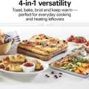 Hamilton Beach Countertop Toaster Oven & Pizza Maker Large 4-Slice Capacity, Stainless Steel (31401)